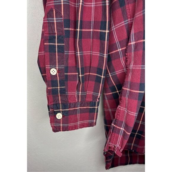 POLO By RALPH LAUREN BLAKE Shirt Long Sleeve Large Plaid DISTRESSED Read - Picture 7 of 9